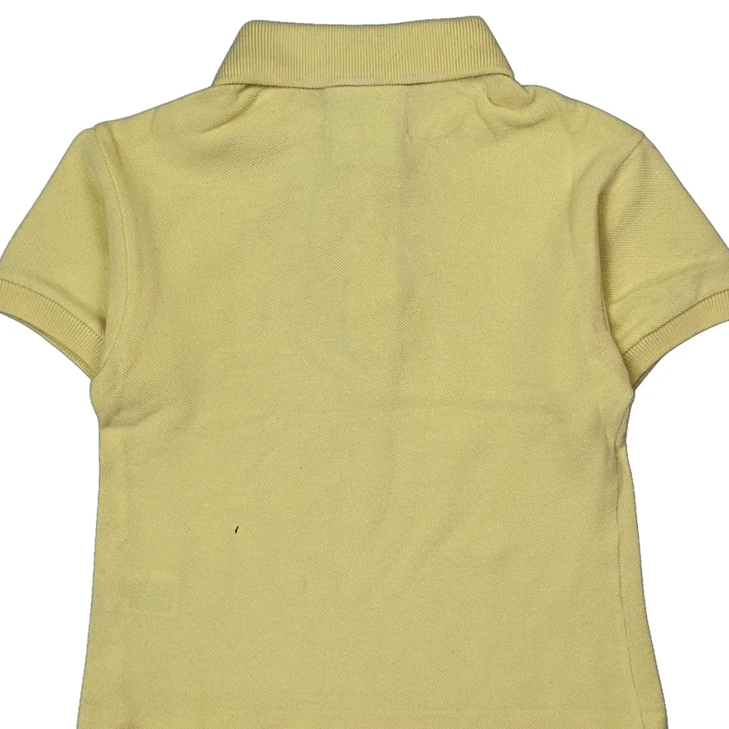 Age 4 Lacoste Polo Shirt - XS Yellow Cotton - Image 6