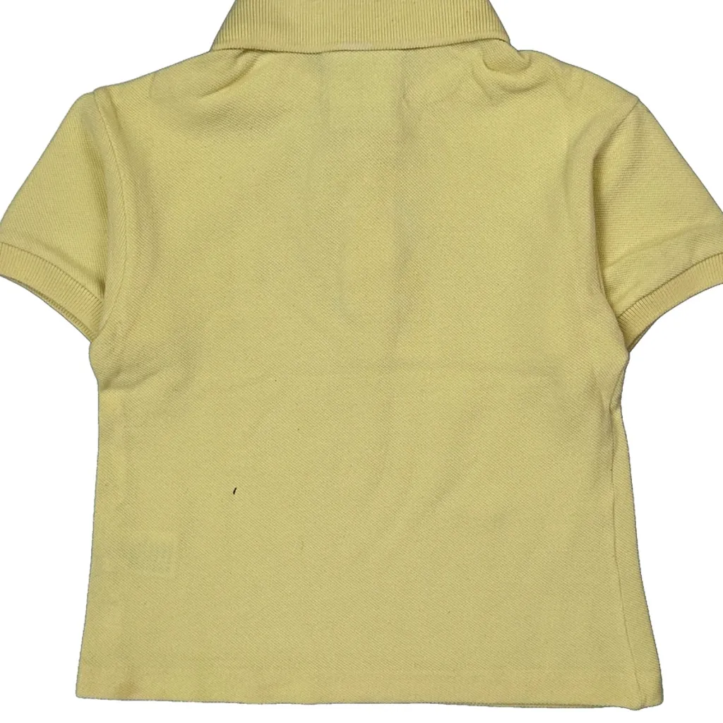Age 4 Lacoste Polo Shirt - XS Yellow Cotton - Image 7