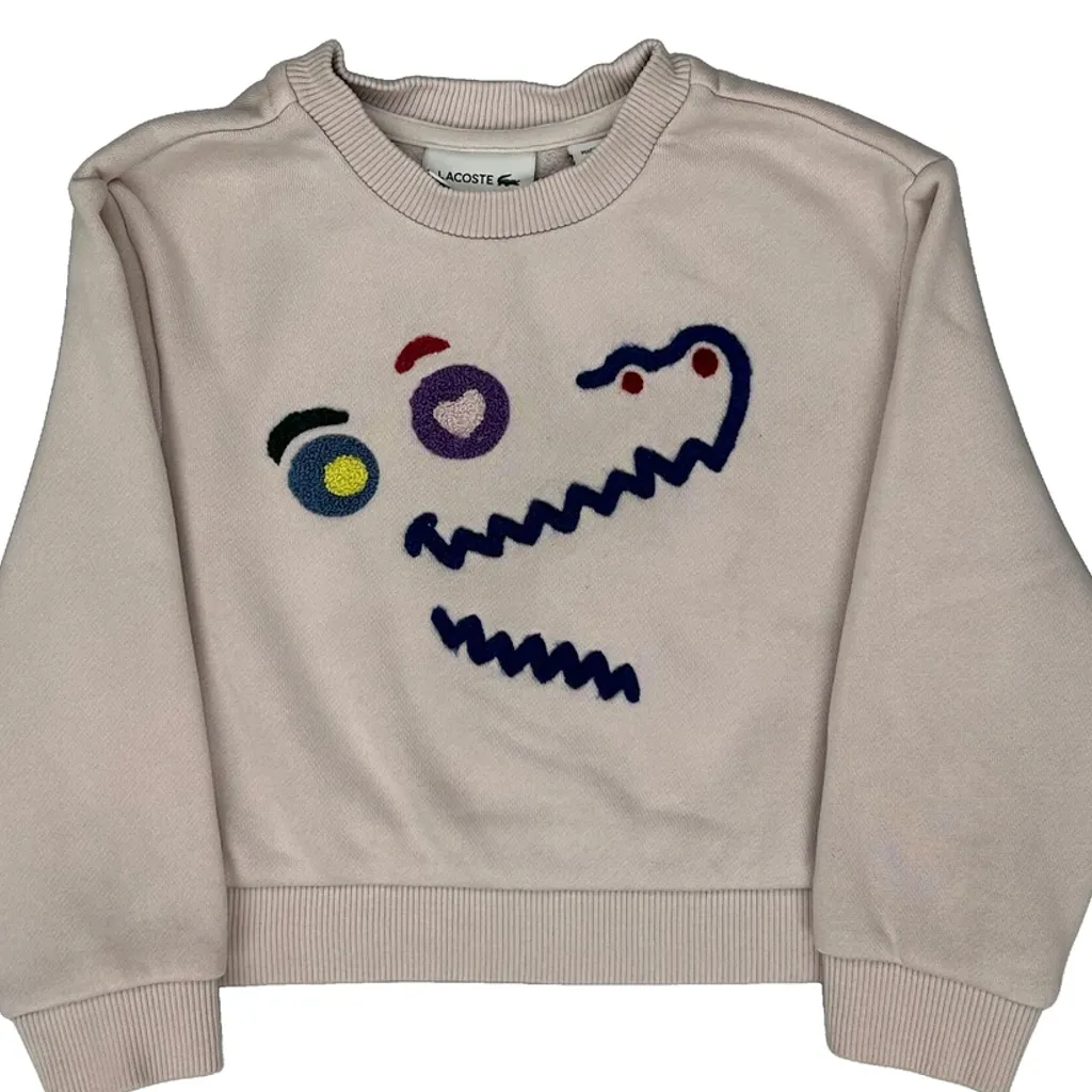 Age 4 Lacoste Sweatshirt - XS Pink Cotton - Image 5