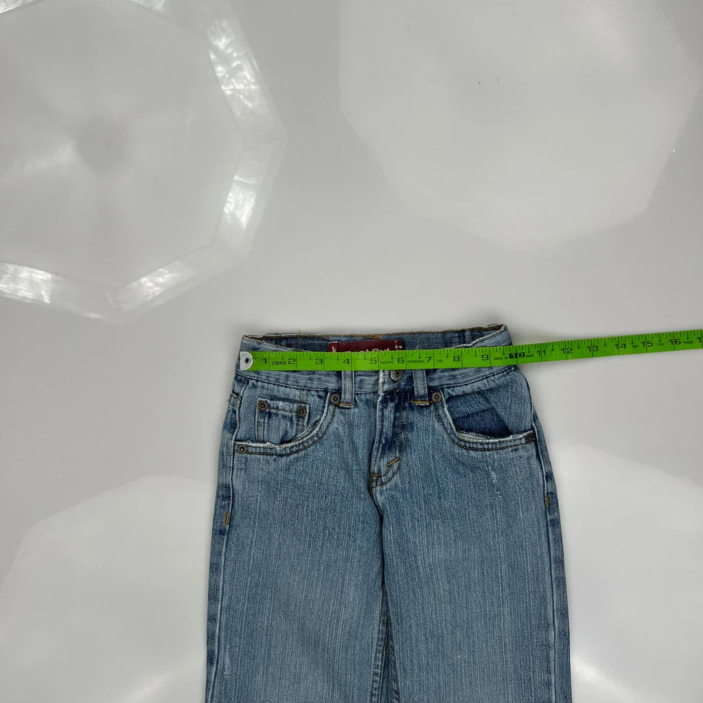 Age 4 Levis Boot Cut Jeans - X-Smallw 16L Blue Cotton - Image 3