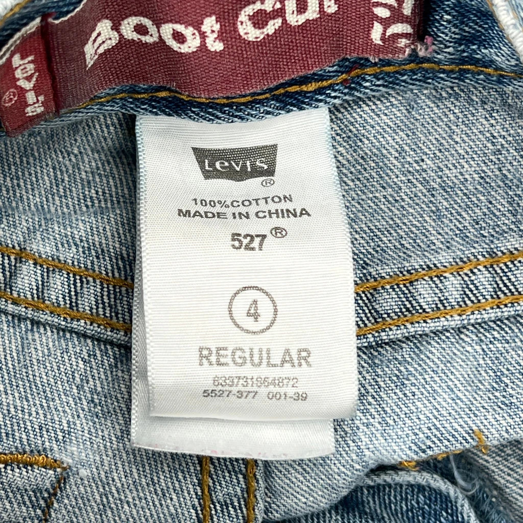 Age 4 Levis Boot Cut Jeans - X-Smallw 16L Blue Cotton - Image 6