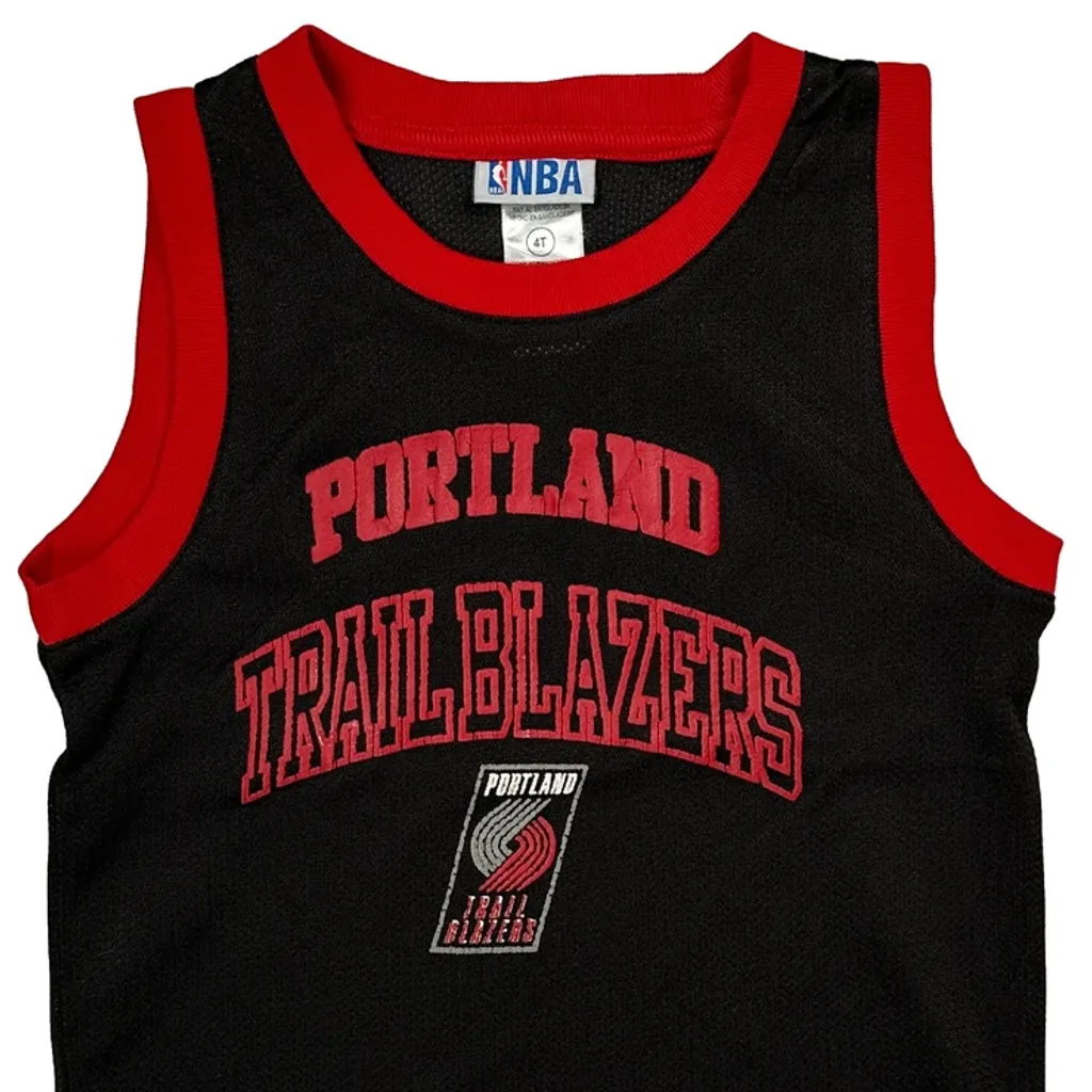 Age 4 Nba Portland Trail Blazers Jersey - XS Black Polyester - Image 5