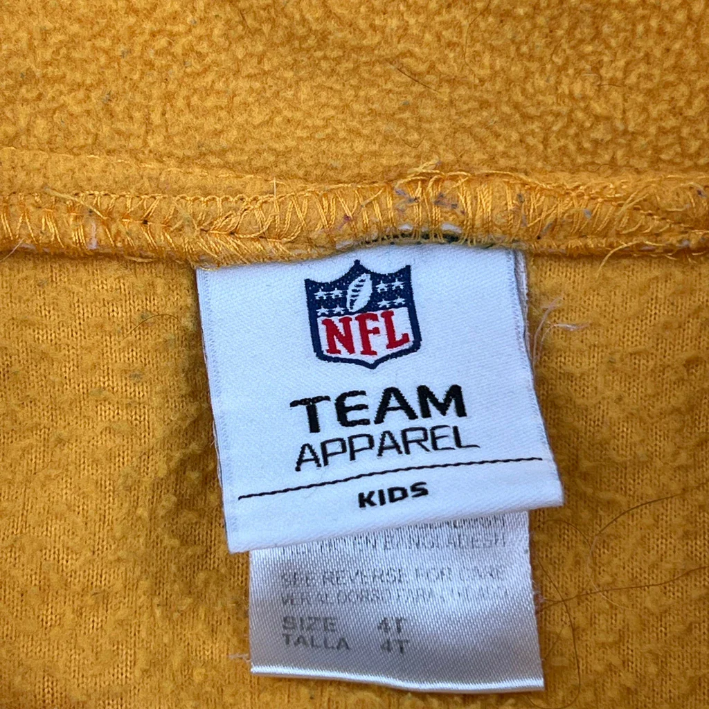 Age 4 Nfl Green Bay Packers Fleece - XS Yellow Polyester - Image 3