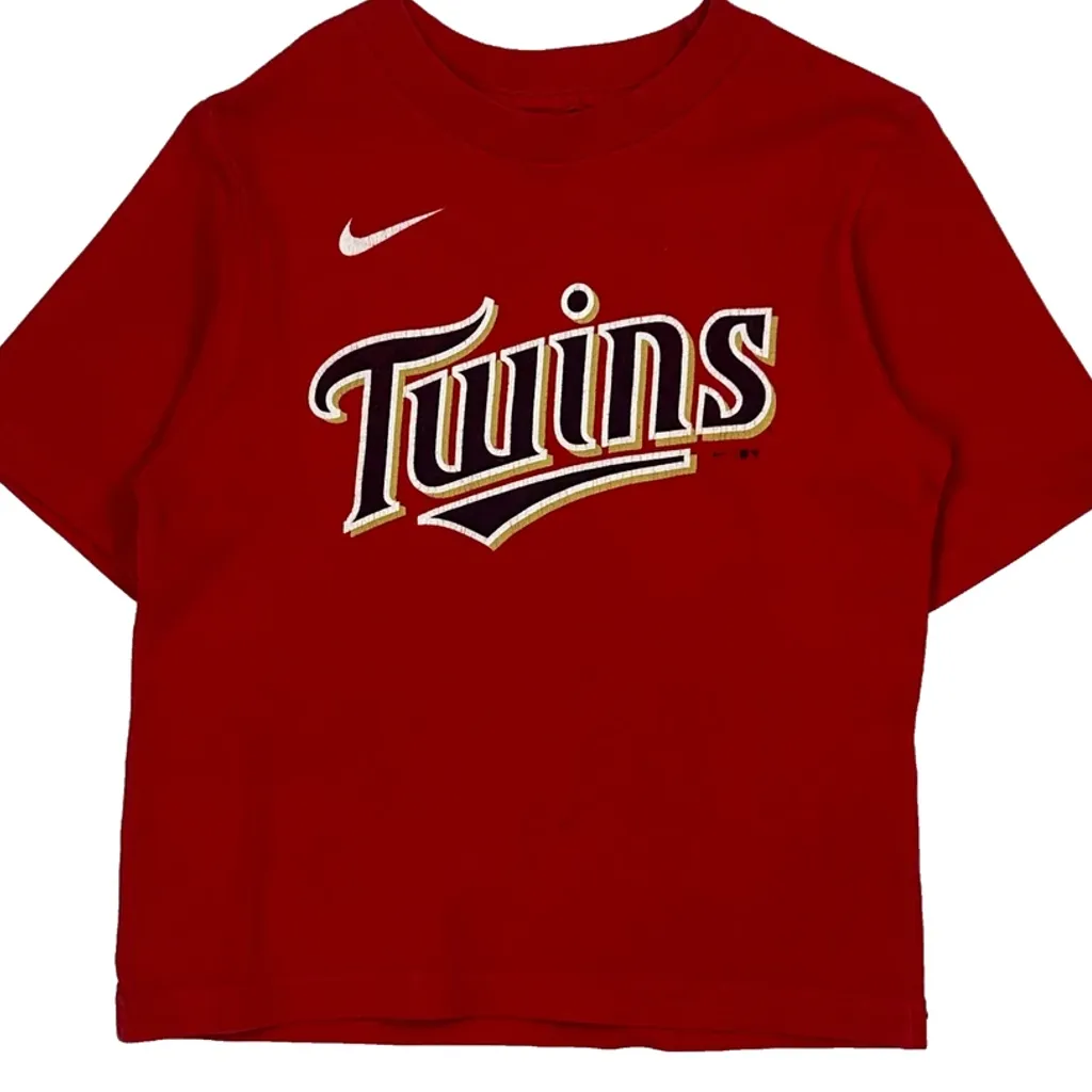 Age 4 Nike T-Shirt - Small Red Cotton - Image 5