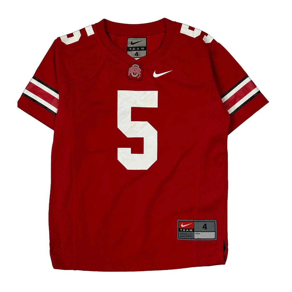 Age 4 Ohio State Nike Football Jersey - Small Red Polyester