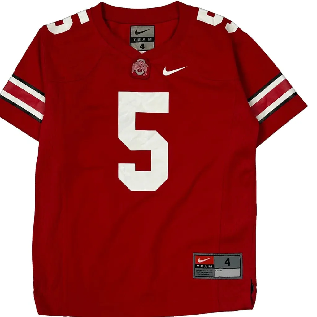 Age 4 Ohio State Nike Football Jersey - Small Red Polyester - Image 5