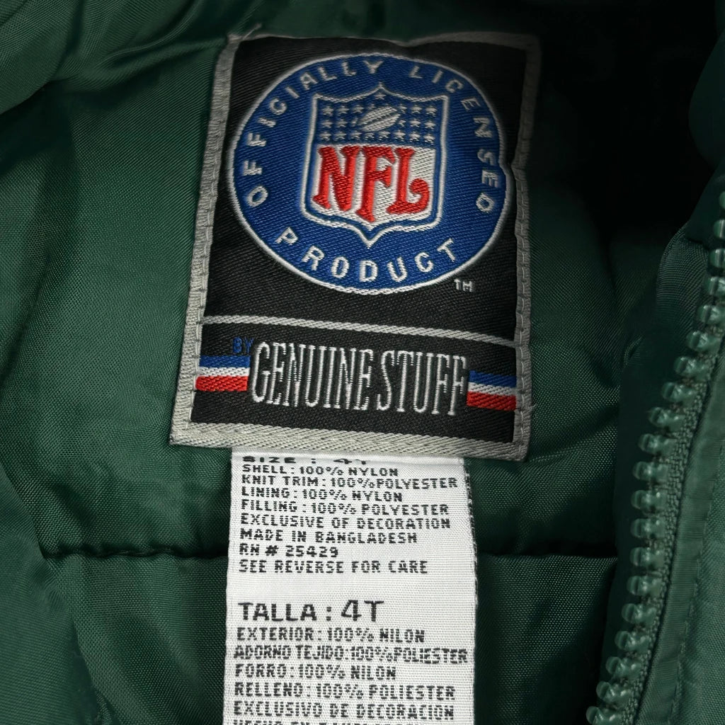 Age 4 Packers Nfl Jacket - XS Green Nylon - Image 3