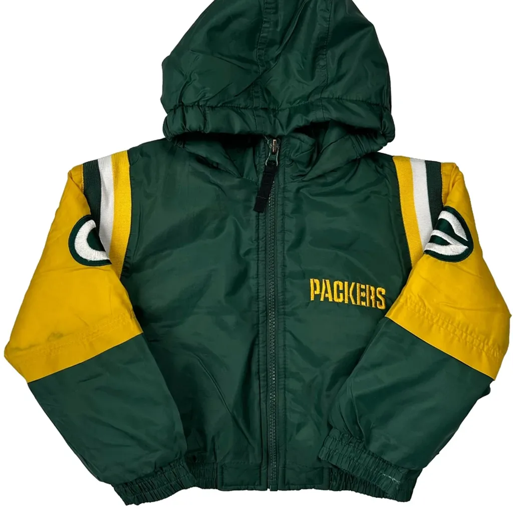 Age 4 Packers Nfl Jacket - XS Green Nylon - Image 5