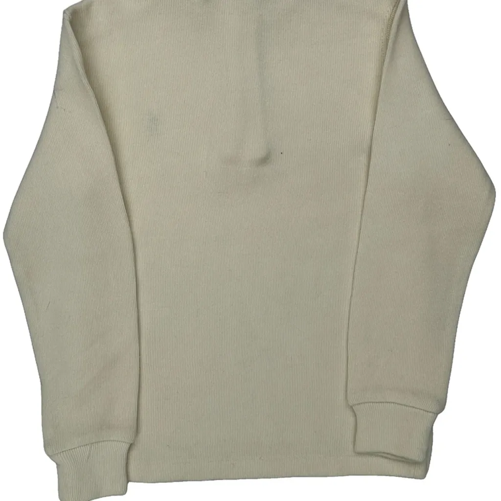 Age 4 Polo By Ralph Lauren 1/4 Zip - Small Cream Cotton - Image 6