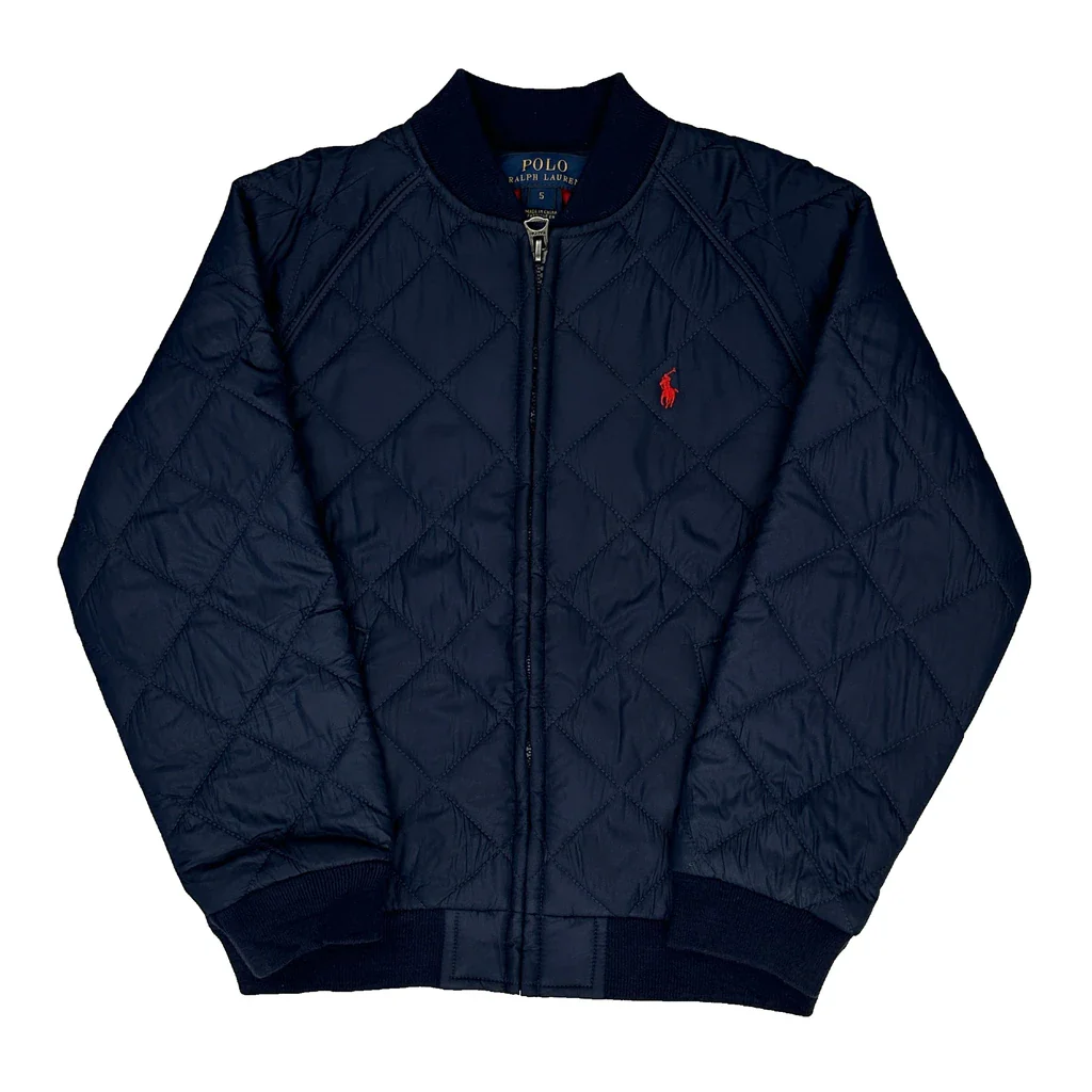 Age 4 Polo By Ralph Lauren Bomber Jacket - Small Navy Polyester