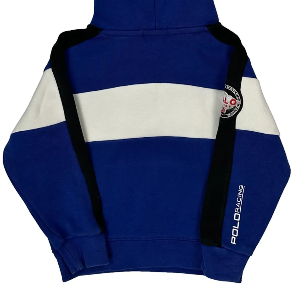 Age 4 Polo By Ralph Lauren Polo Racing Hoodie - XS Blue Cotton - Image 6