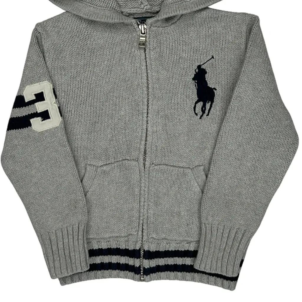 Age 4 Polo By Ralph Lauren Hoodie - XS Grey Cotton - Image 5