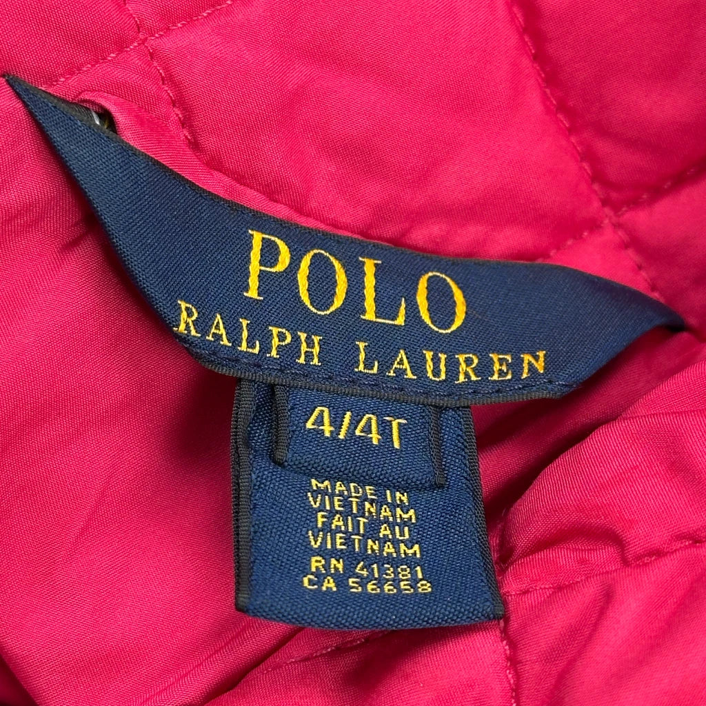 Age 4 Polo By Ralph Lauren Jacket - XS Pink Polyester - Image 3