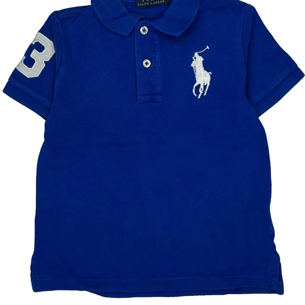 Age 4 Polo By Ralph Lauren Polo Shirt - XS Blue Cotton - Image 5