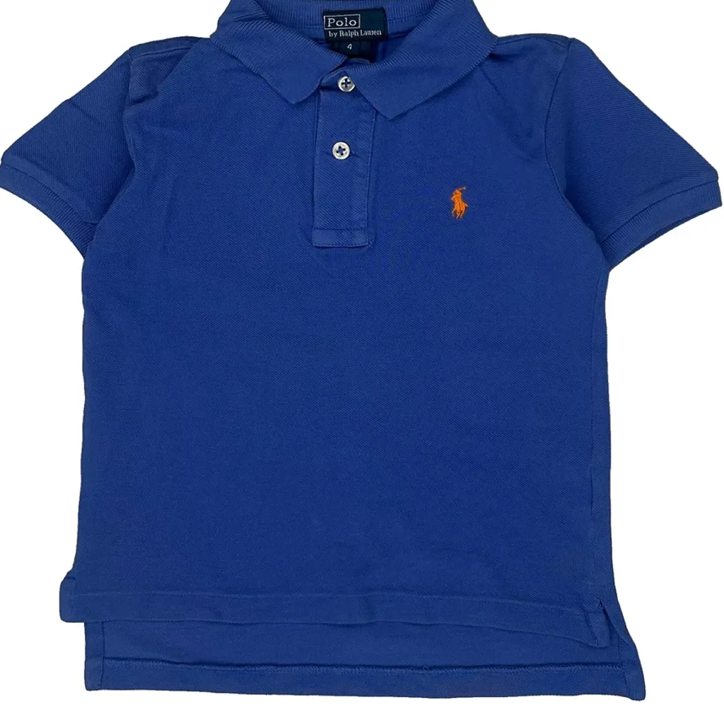 Age 4 Polo By Ralph Lauren Polo Shirt - XS Blue Cotton - Image 5