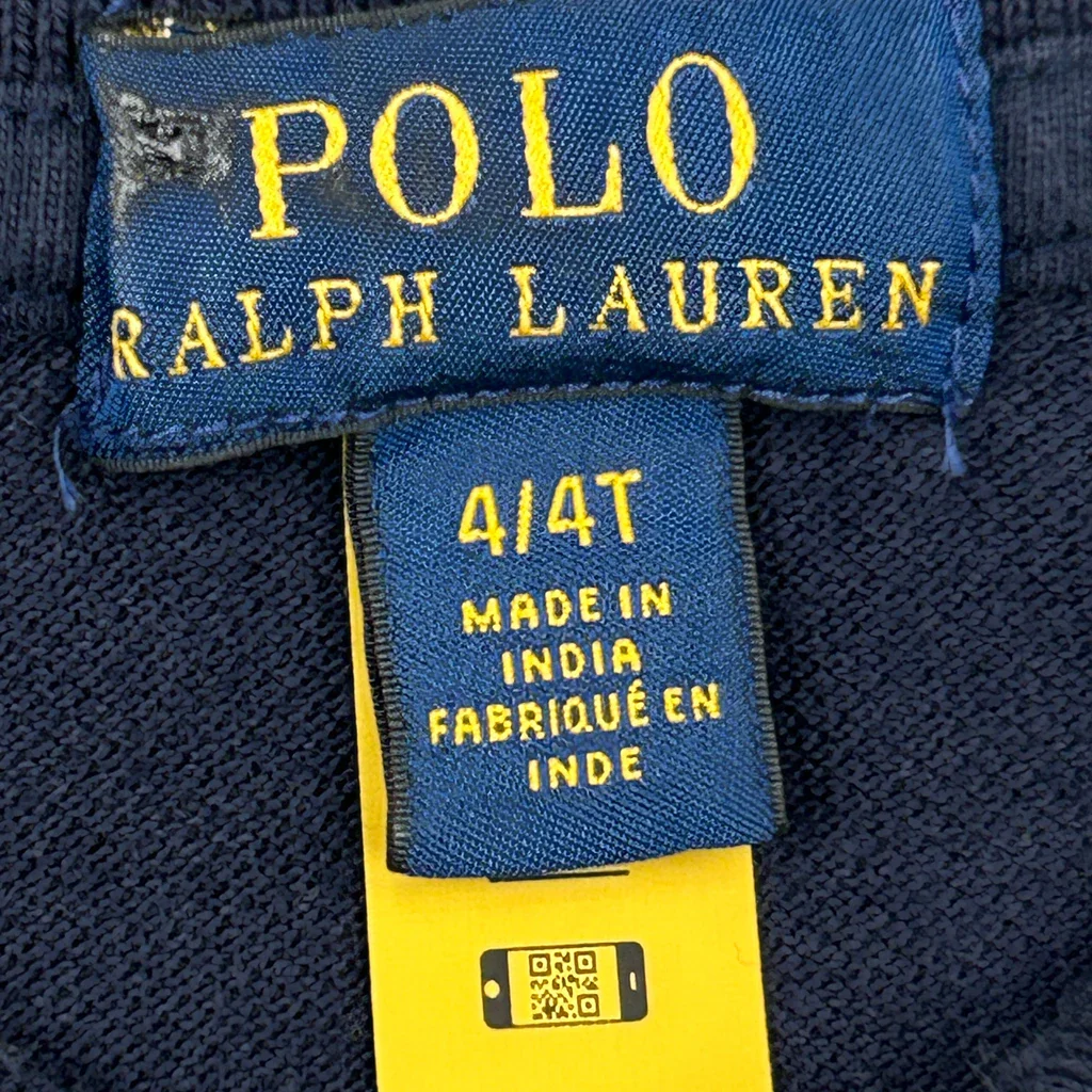 Age 4 Polo By Ralph Lauren Polo Shirt - XS Grey Cotton - Image 3