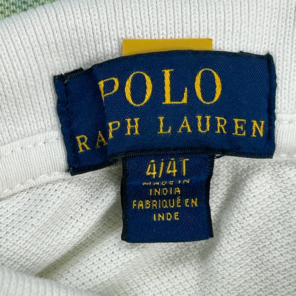 Age 4 Polo By Ralph Lauren Polo Shirt - Small Multicoloured Cotton - Image 3