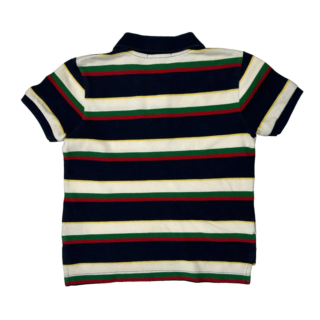 Age 4 Polo By Ralph Lauren Striped Polo Shirt - XS Multicoloured Cotton - Image 2
