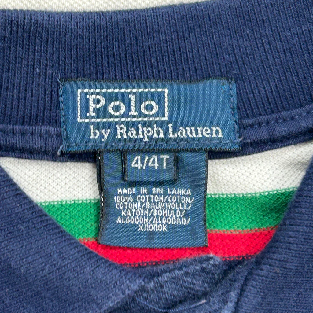 Age 4 Polo By Ralph Lauren Striped Polo Shirt - XS Multicoloured Cotton - Image 3