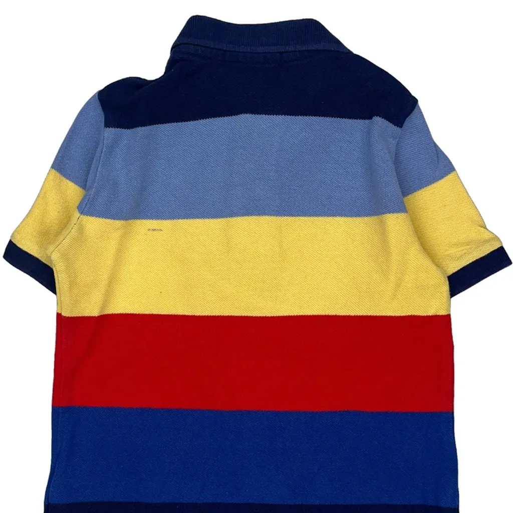 Age 4 Polo By Ralph Lauren Striped Polo Shirt - XS Multicoloured Cotton - Image 7