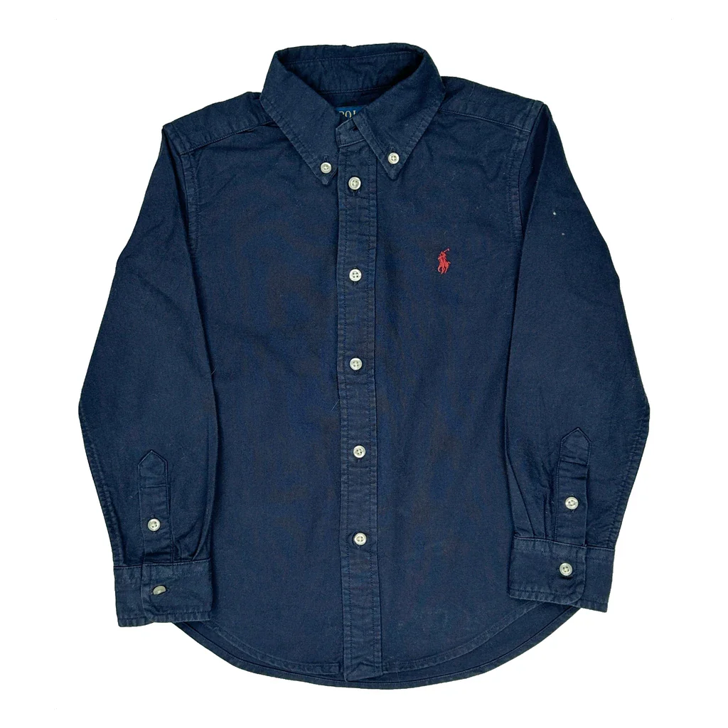 Age 4 Polo By Ralph Lauren Shirt - Small Navy Cotton