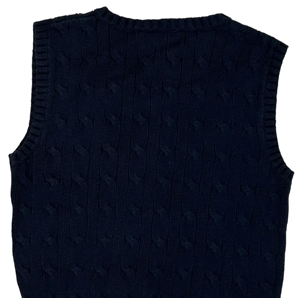 Age 4 Polo By Ralph Lauren Sweater Vest - XS Navy Cotton - Image 7