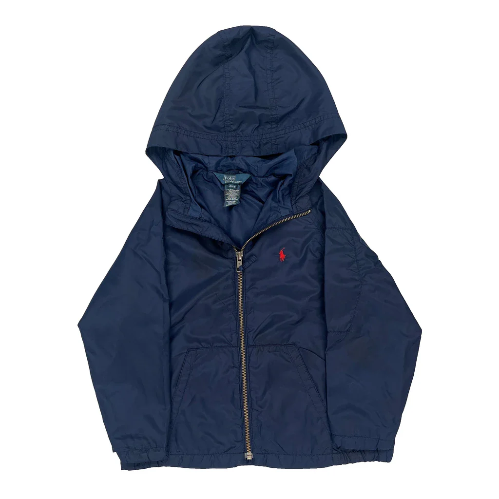 Age 4 Polo By Ralph Lauren Windbreaker - XS Blue Polyester