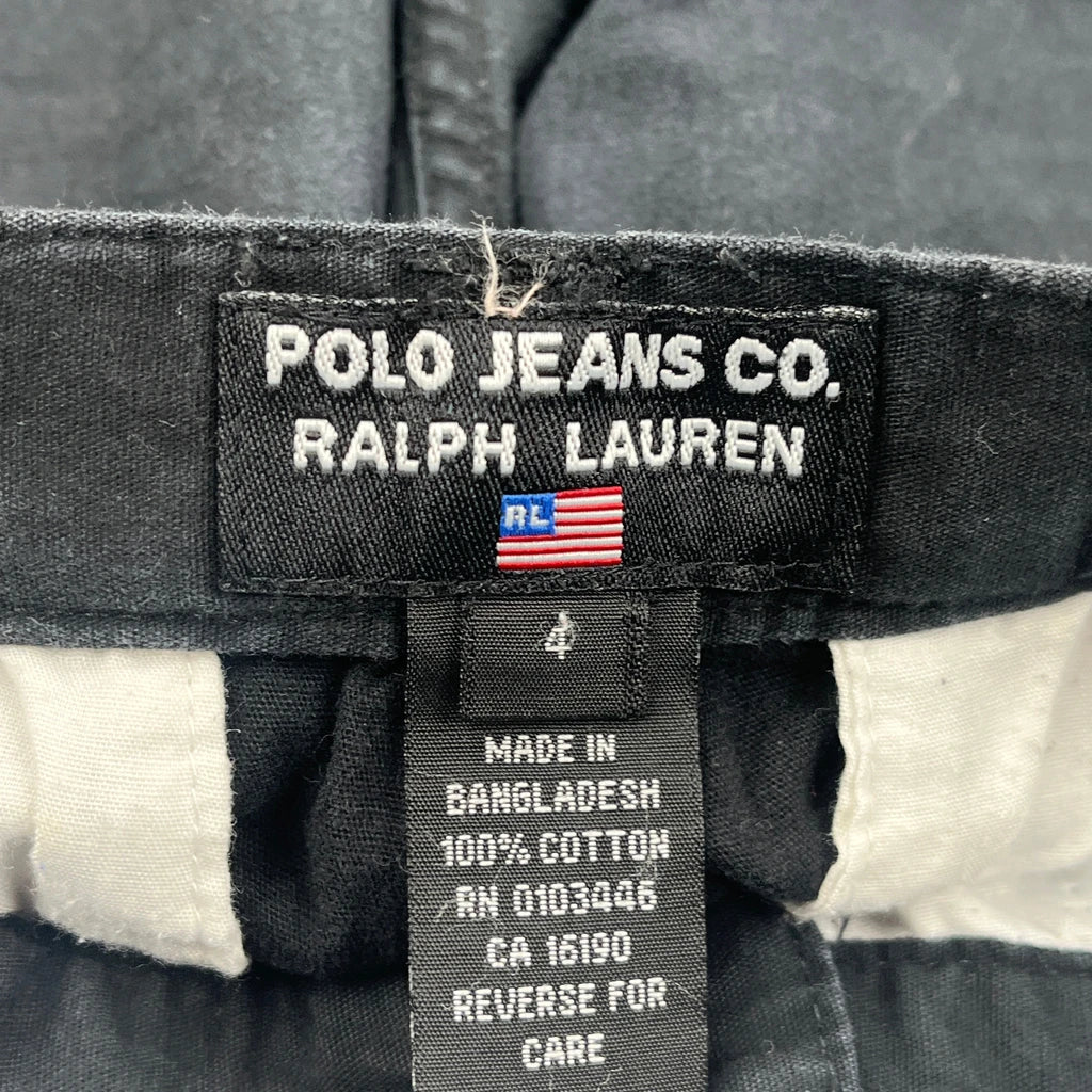 Age 4 Ralph Lauren Cargo Shorts - XS Black Cotton - Image 3