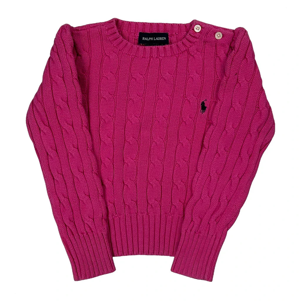 Age 4 Ralph Lauren Jumper - Small Pink Cotton