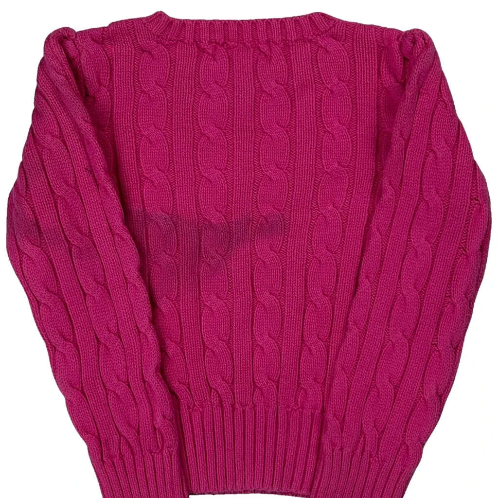 Age 4 Ralph Lauren Jumper - Small Pink Cotton - Image 6