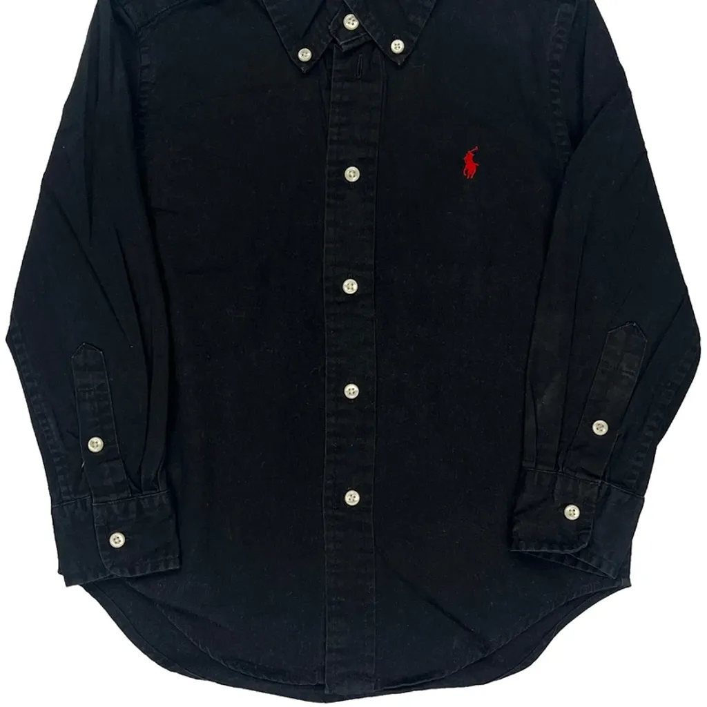 Age 4 Ralph Lauren Shirt - XS Black Cotton - Image 6