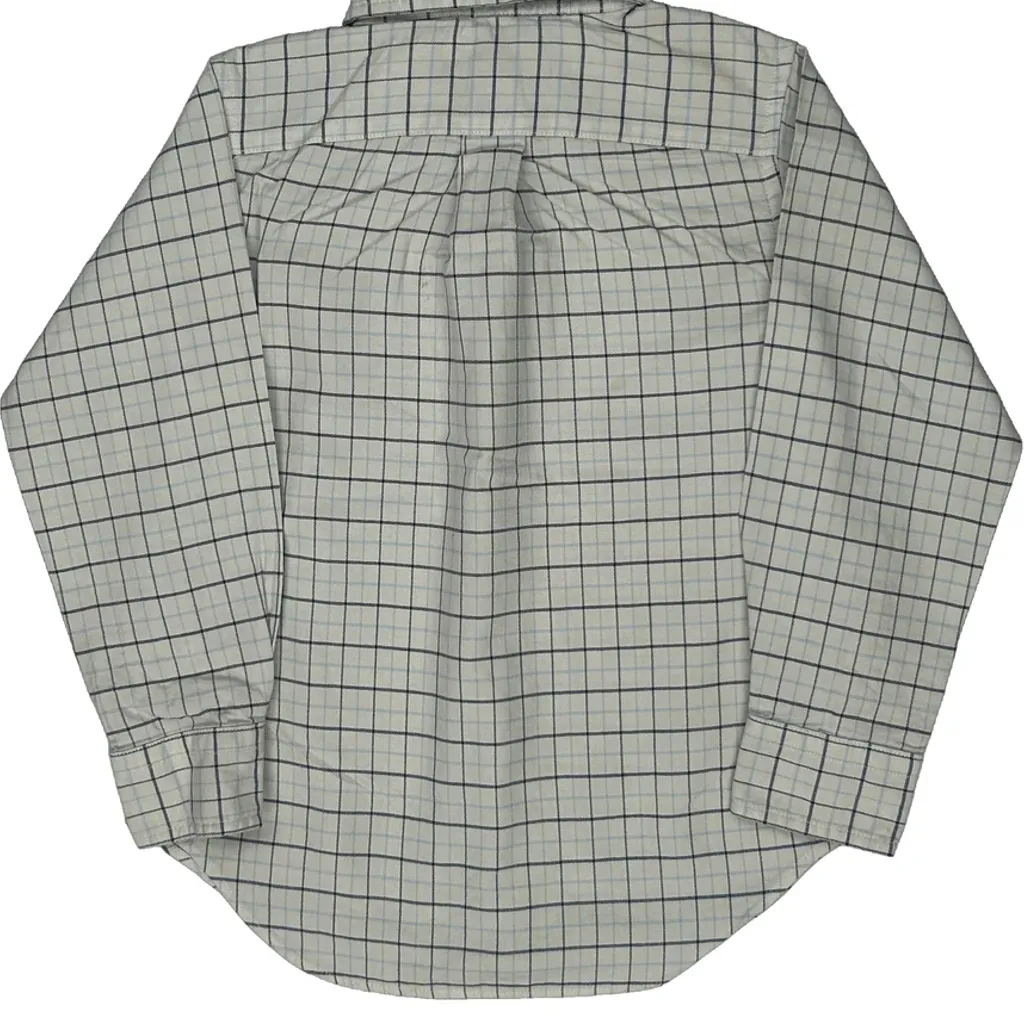 Age 4 Ralph Lauren Checked Shirt - XS White Cotton - Image 7