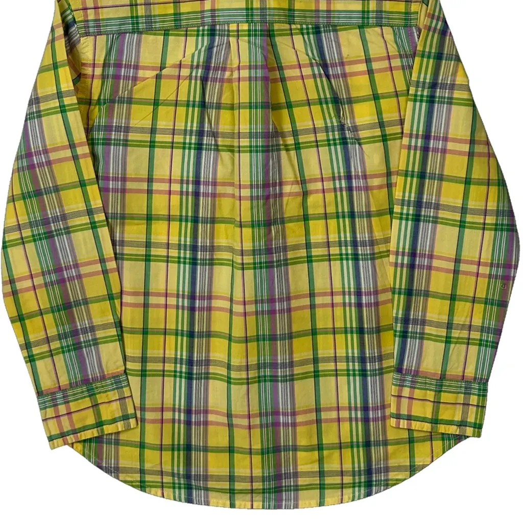 Age 4 Ralph Lauren Checked Shirt - XS Yellow Cotton - Image 7
