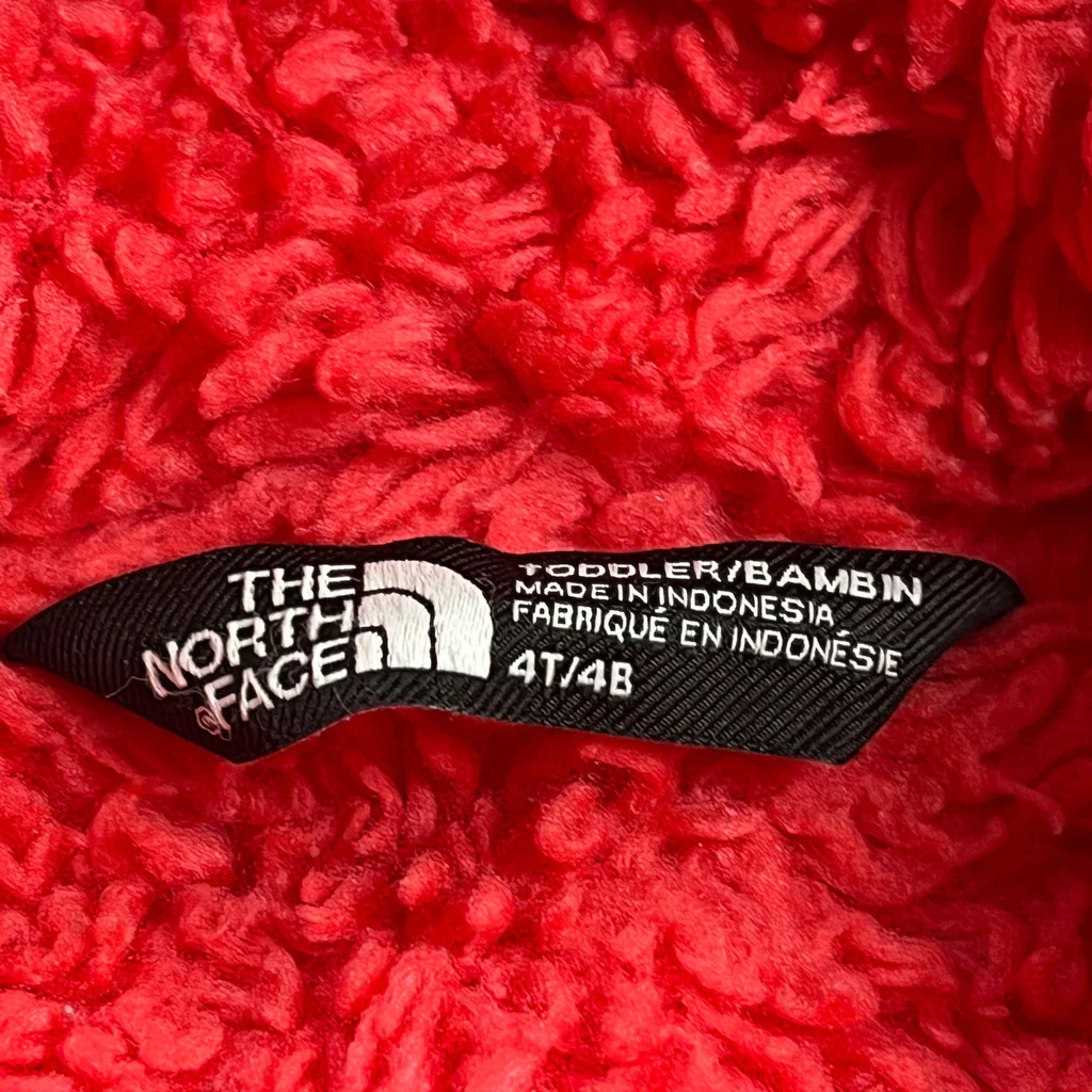 Age 4 The North Face Puffer - 2XS Red Polyester - Image 3