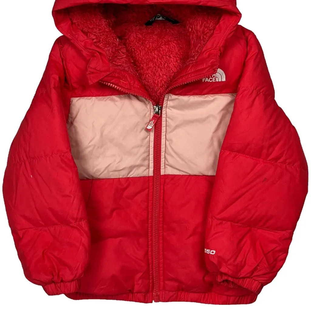 Age 4 The North Face Puffer - 2XS Red Polyester - Image 4