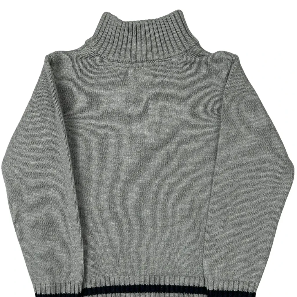Age 4 Tommy Hilfiger 1/4 Zip - Small Grey Cotton - Image 7