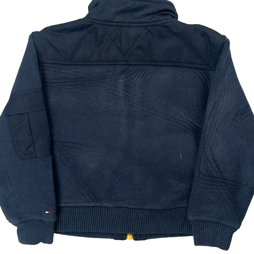Age 4 Tommy Hilfiger Fleece Jacket - XS Blue Polyester - Image 6