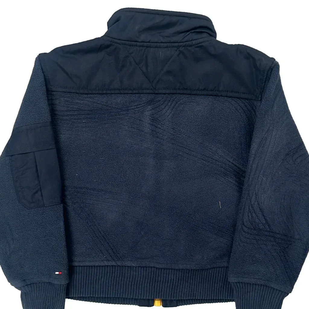 Age 4 Tommy Hilfiger Fleece Jacket - XS Blue Polyester - Image 7
