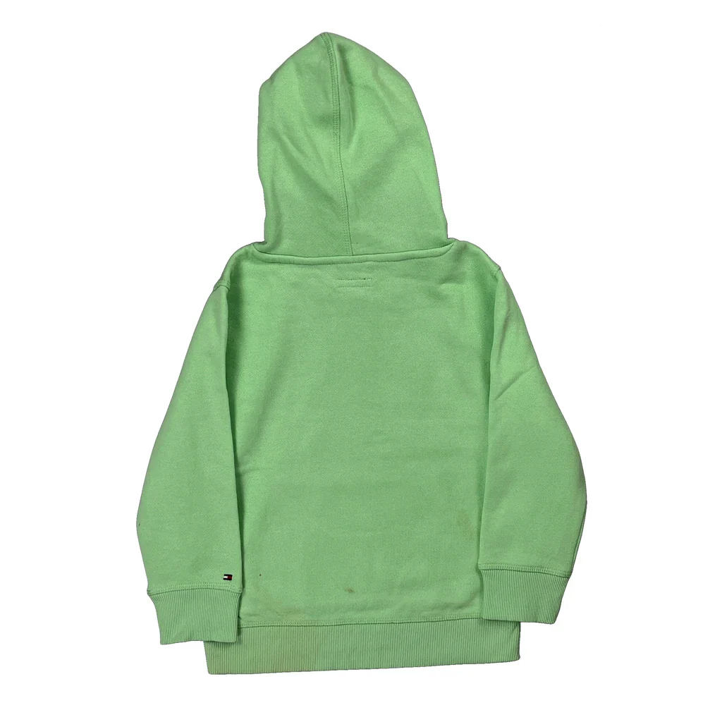 Age 4 Tommy Hilfiger Hoodie - XS Green Cotton - Image 2
