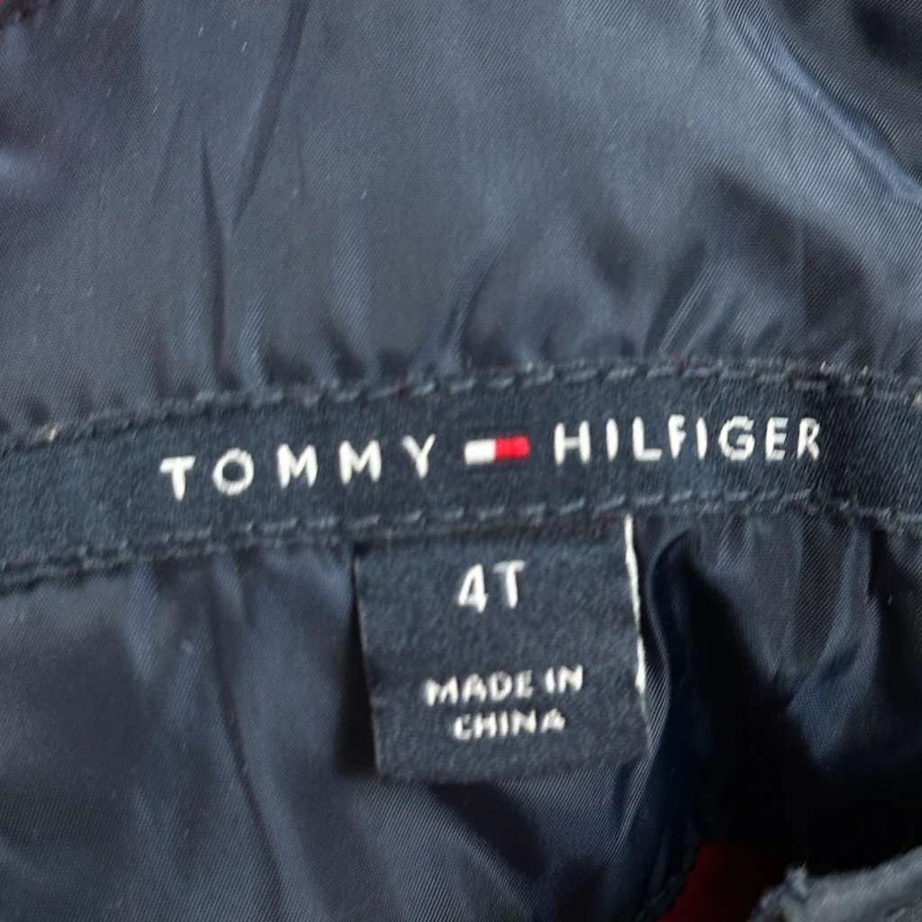 Age 4 Tommy Hilfiger Puffer - XS Navy Polyester - Image 3