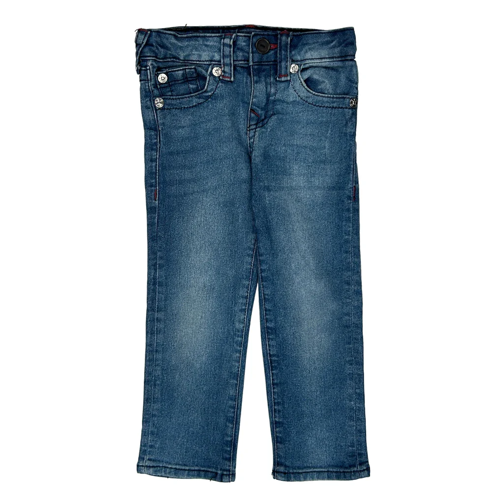 Age 4 True Religion Jeans - Small Blue Denim - Image 2