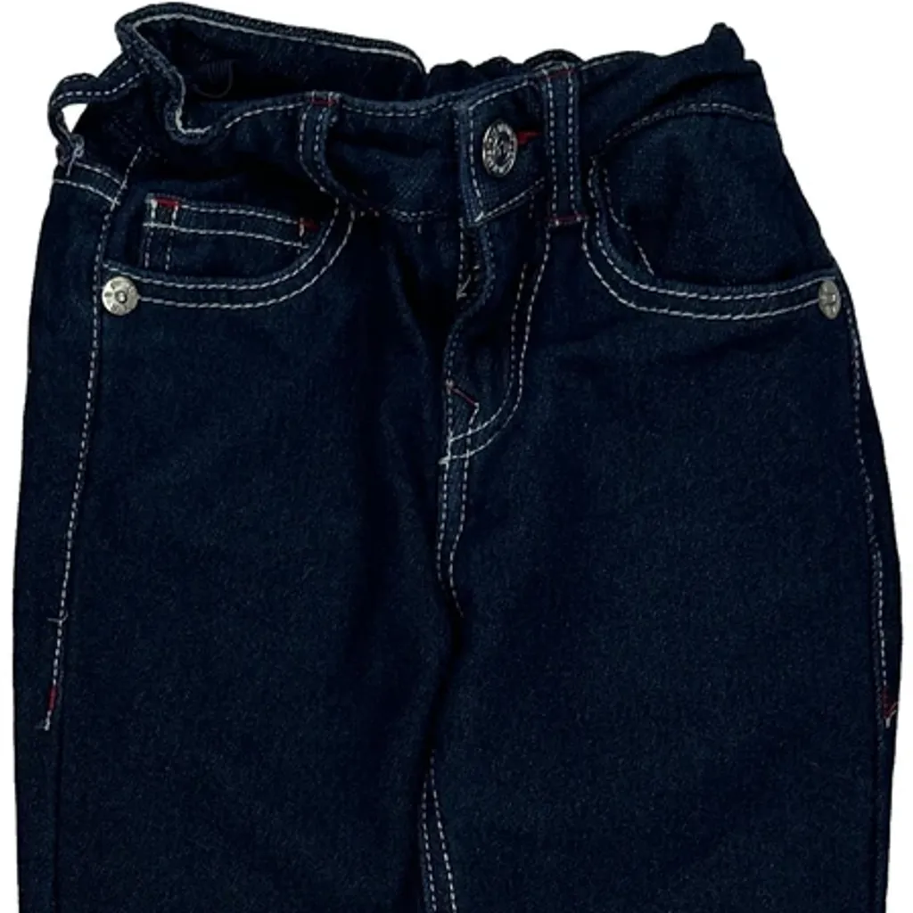 Age 4 True Religion Jeans - Small Dark Wash Denim - Image 6