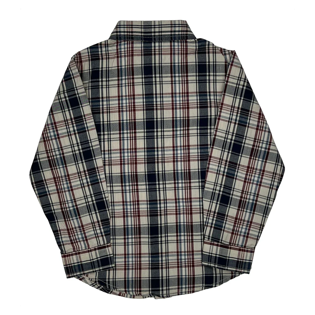 Age 4 Wrangler Checked Shirt - XS Multicoloured Cotton - Image 2