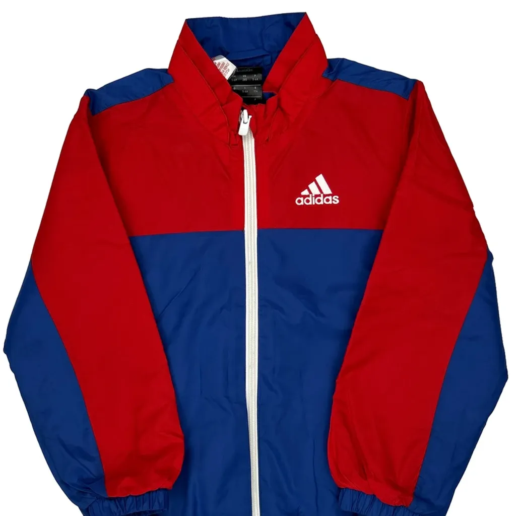 Age 5-6 Adidas Windbreaker - Small Blue Polyester - Image 5