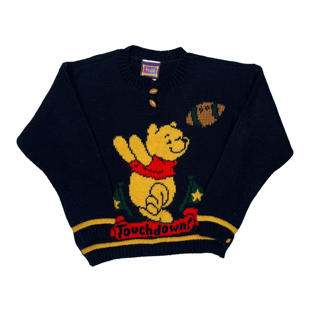 Age 5-6 Disney Cartoon Jumper - Small Navy Acrylic