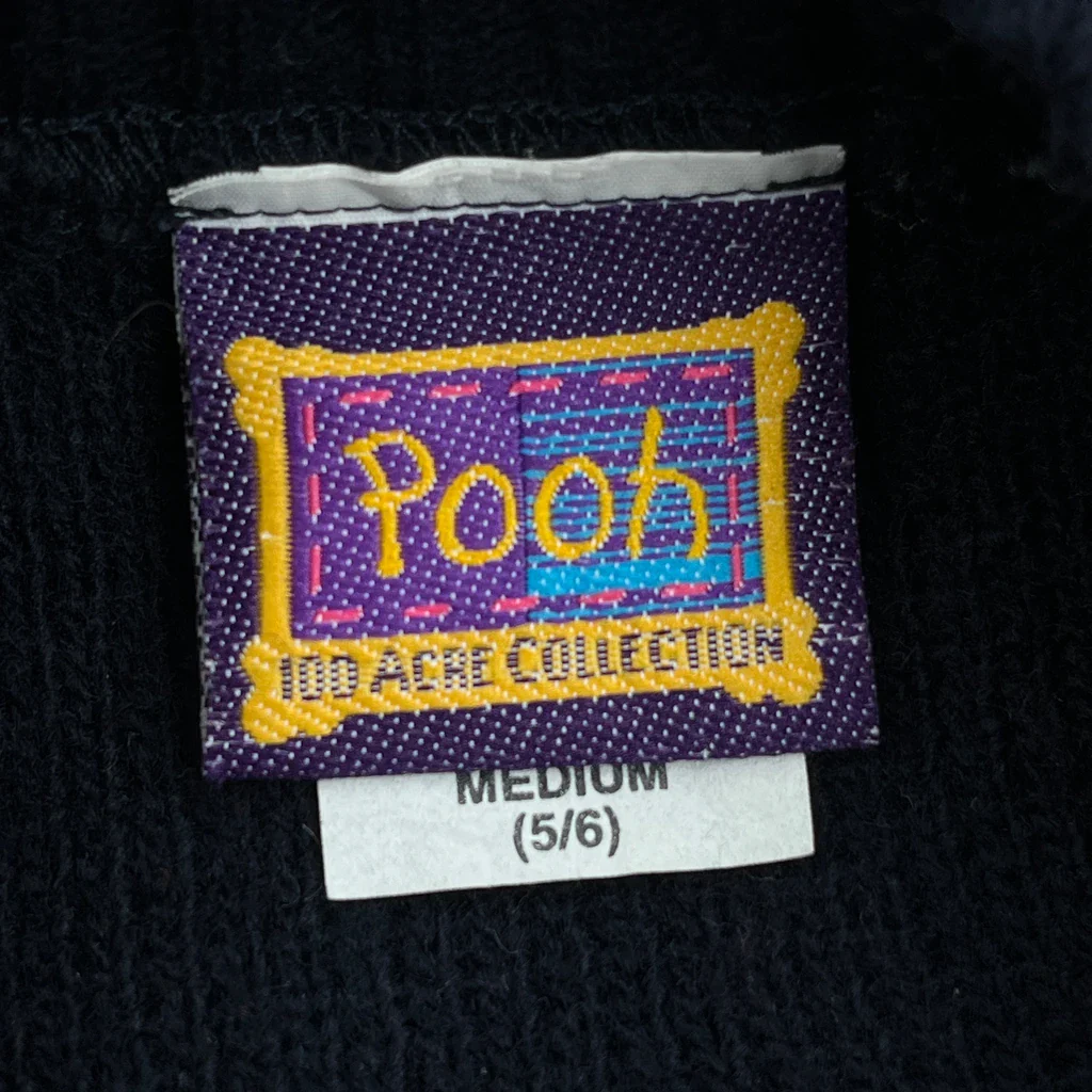 Age 5-6 Disney Cartoon Jumper - Small Navy Acrylic - Image 3