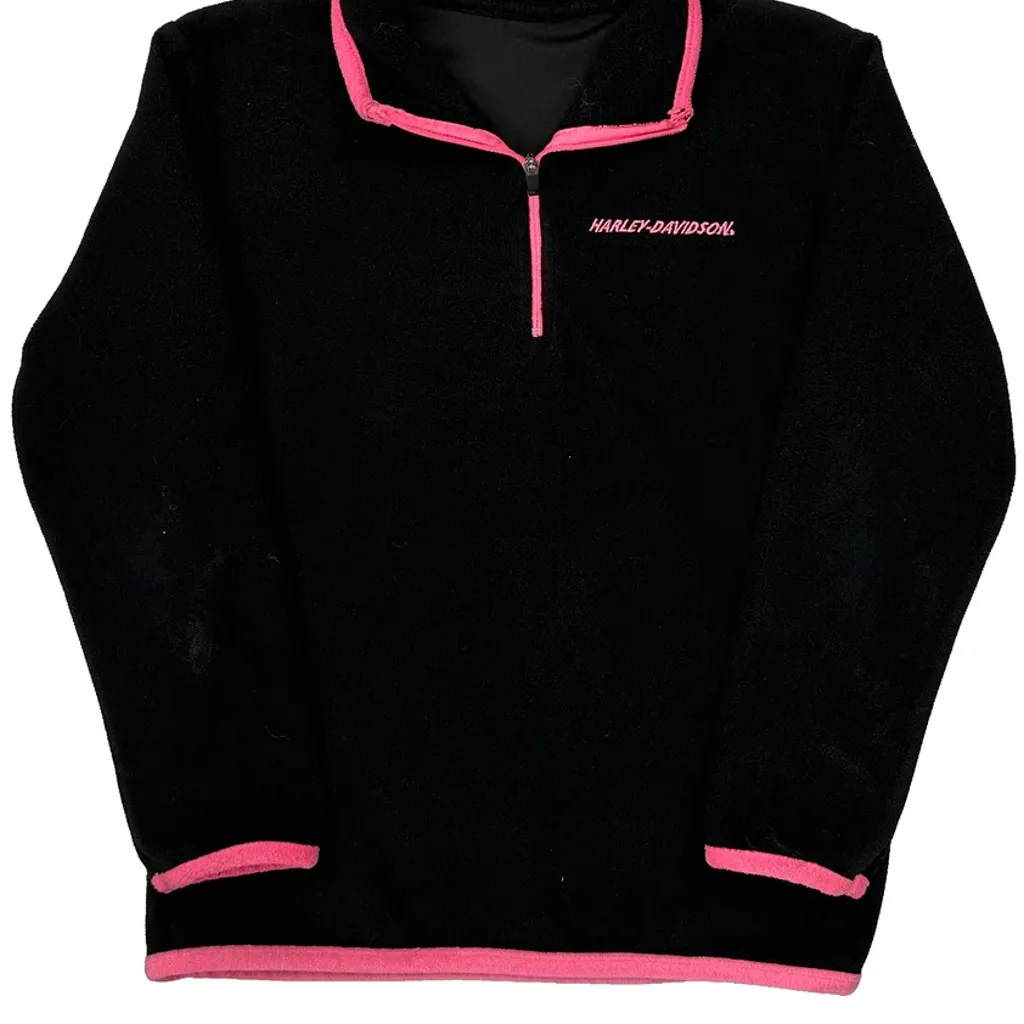 Age 5-6 Harley Davidson Fleece - Small Black Polyester - Image 6