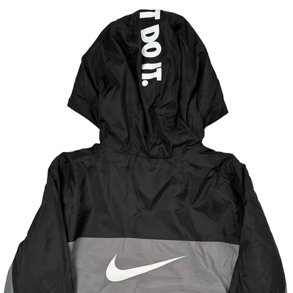Age 5-6 Nike Graphic Windbreaker - XS Black Polyester - Image 6