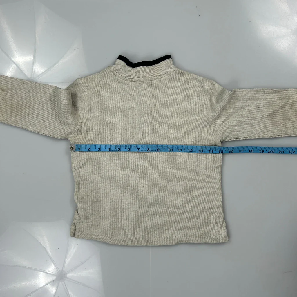 Age 5-6 Polo By Ralph Lauren 1/4 Zip - Small Grey Cotton - Image 3