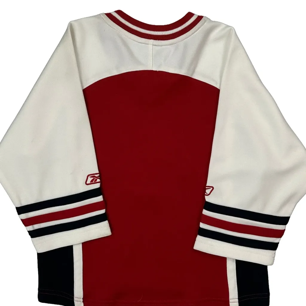 Age 5-6 Reebok Vancouver Canucks Jersey - Medium Red Polyester - Image 6